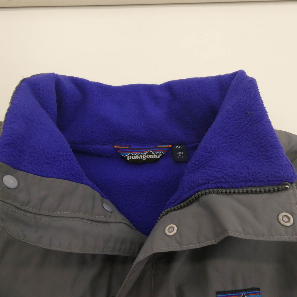 patagonia パタゴニア 28321 80S SHELLED SYNCHILA JACKET シェルド シンチラ ジャケット ナイロン フリース ジャケット グレー系 XL【中古】