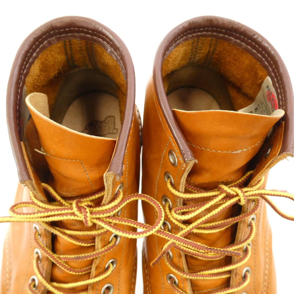 RED WING レッドウィング 9875 6-inch CLASSIC MOC TOE インチ クラシック モック トゥ IRISH SETTER アイリッシュ セッター 復刻犬タグ ブーツ ブラウン系 27.5cm【中古】