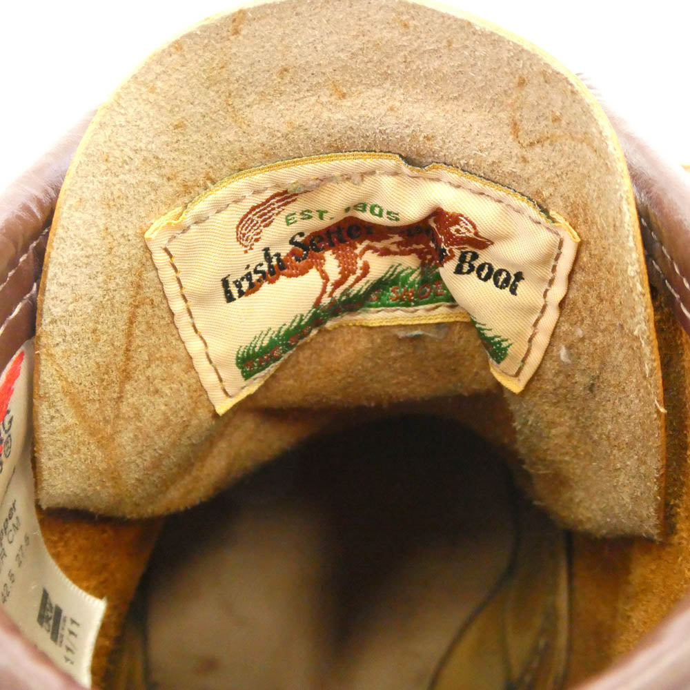 RED WING レッドウィング 9875 6-inch CLASSIC MOC TOE インチ クラシック モック トゥ IRISH SETTER アイリッシュ セッター 復刻犬タグ ブーツ ブラウン系 27.5cm【中古】
