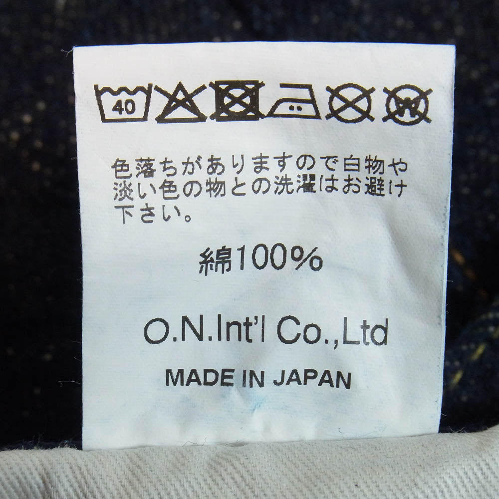 ONI DENIM 鬼デニム ONI 288 20oz Asphalt Denim アスファルト デニム パンツ インディゴブルー系 33【極上美品】【中古】