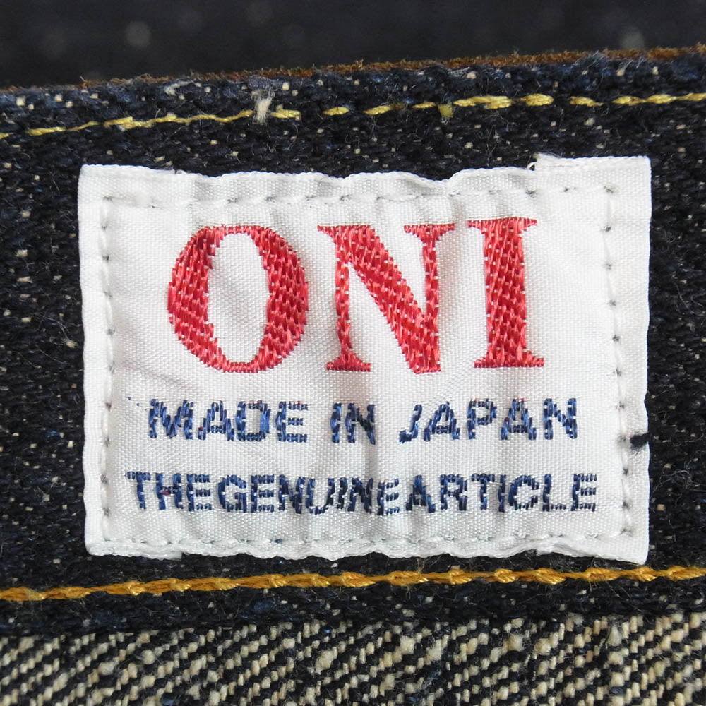 ONI DENIM 鬼デニム ONI 288 20oz Asphalt Denim アスファルト デニム パンツ インディゴブルー系 33【極上美品】【中古】