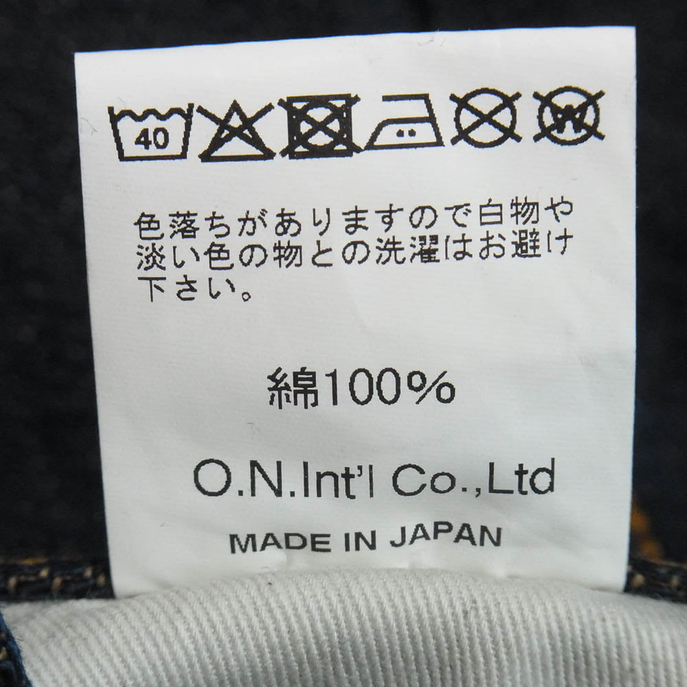 ONI DENIM 鬼デニム ONI 822ZR-LBR 20ozシークレットデニム 緯糸 ジーンズ デニムパンツ インディゴブルー系 30【極上美品】【中古】