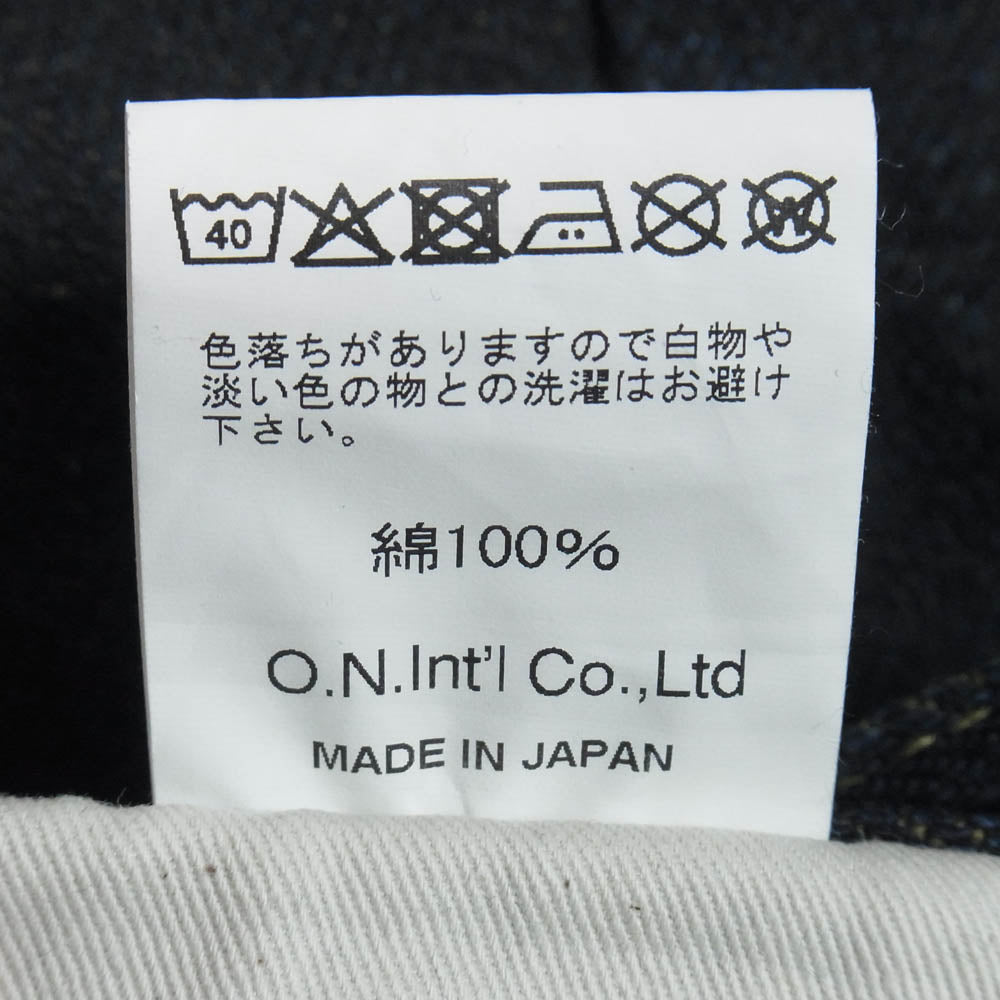 ONI DENIM 鬼デニム ONI 288ZR-OLV 20oz シークレットデニム 緯糸オリーブ ジーンズ デニムパンツ インディゴブルー系 31【極上美品】【中古】