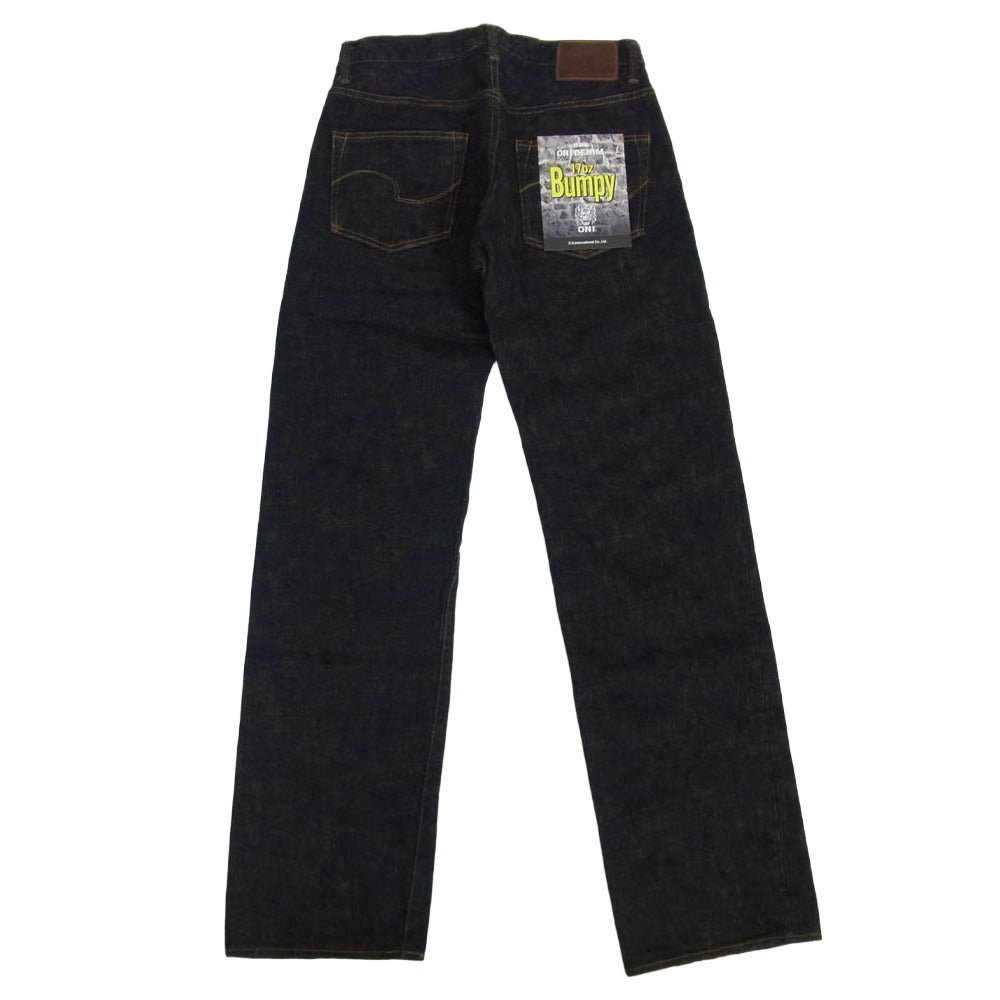 ONI DENIM 鬼デニム ONI 277-Bumpy 黄土色製品染め 17oz バンピー デニム パンツ W31 インディゴブルー系 31【新古品】【未使用】【中古】
