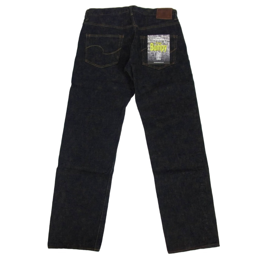 ONI DENIM 鬼デニム ONI 277-Bumpy 黄土色製品染め 17oz バンピー デニム パンツ インディゴブルー系 36【新古品】【未使用】【中古】