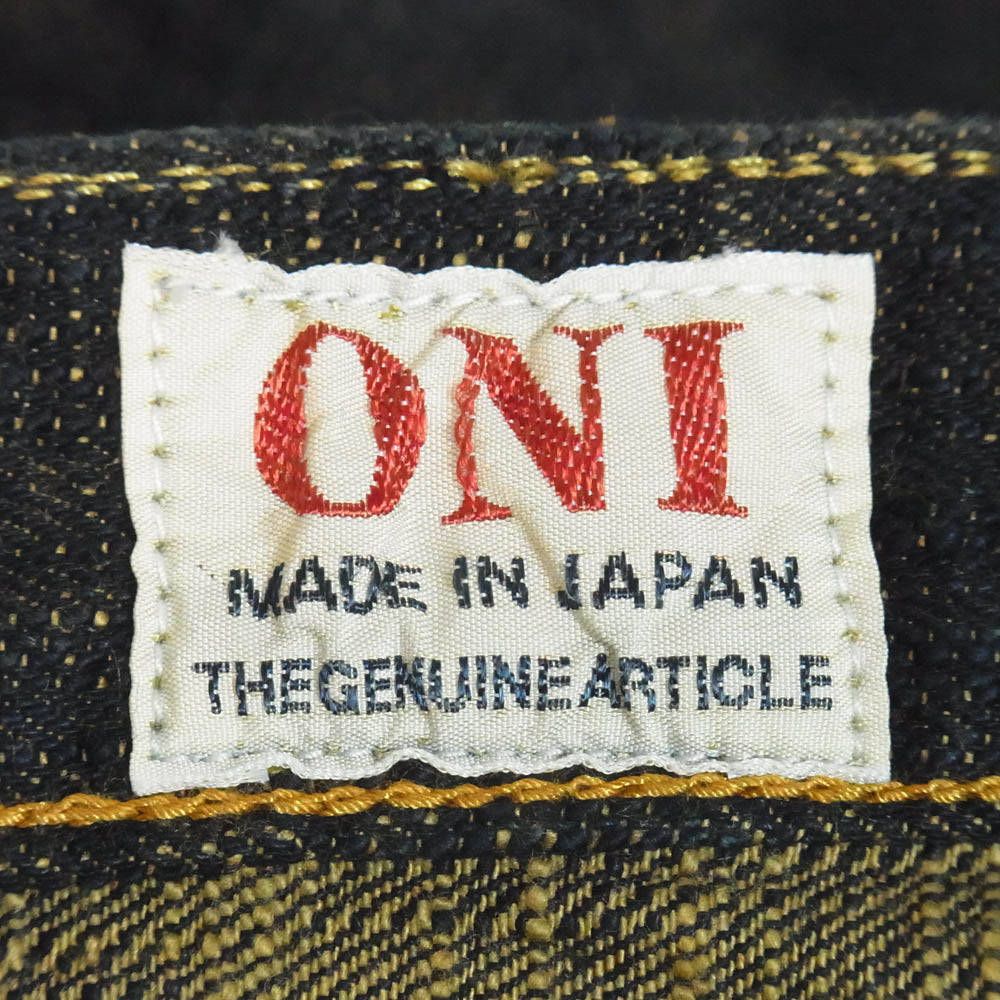 ONI DENIM 鬼デニム ONI 277-Bumpy 黄土色製品染め 17oz バンピー
