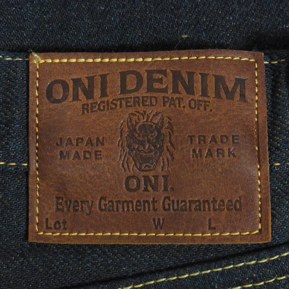 ONI DENIM 鬼デニム ONI 288ZR-OLV 20oz シークレットデニム 緯糸オリーブ ジーンズ デニムパンツ インディゴブルー系 32【極上美品】【中古】