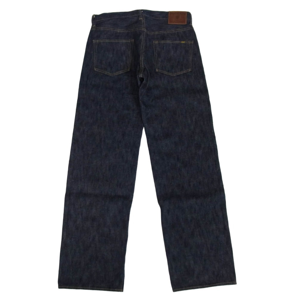 ONI DENIM 鬼デニム ONI 200-鬼KASE 16oz Wide Straight 枷 かせ染め ワイドストレート デニム パンツ インディゴブルー系 32【極上美品】【中古】