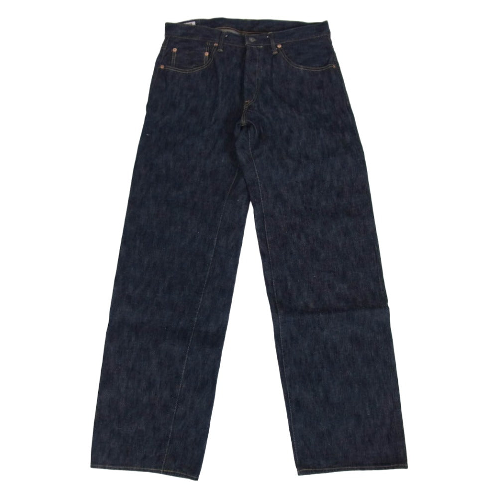 ONI DENIM 鬼デニム ONI 200-鬼KASE 16oz Wide Straight 枷 かせ染め ワイドストレート デニム パンツ インディゴブルー系 34【極上美品】【中古】