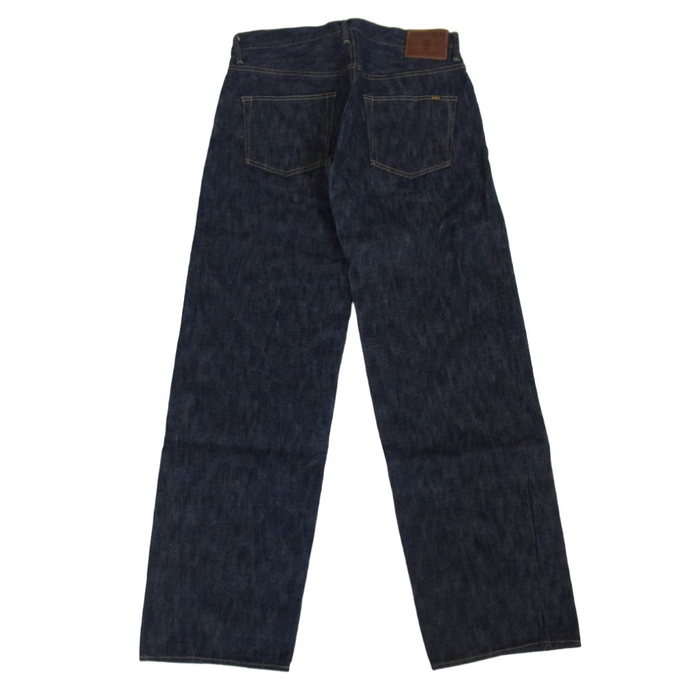 ONI DENIM 鬼デニム ONI 200-鬼KASE 16oz Wide Straight 枷 かせ染め ワイドストレート デニム パンツ インディゴブルー系 34【極上美品】【中古】