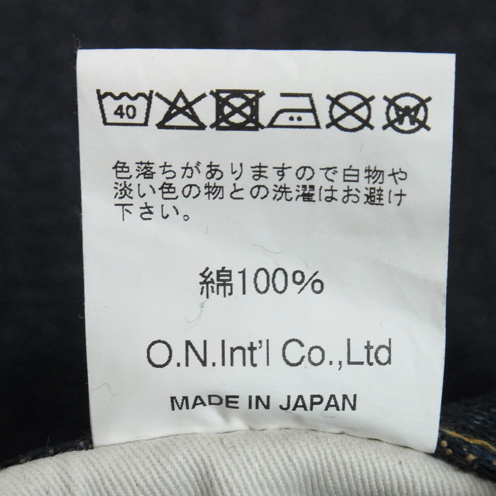 ONI DENIM 鬼デニム ONI 288ZR-LBR 20oz シークレットデニム 緯糸ライトブラウン ジーンズ デニムパンツ インディゴブルー系 34【極上美品】【中古】