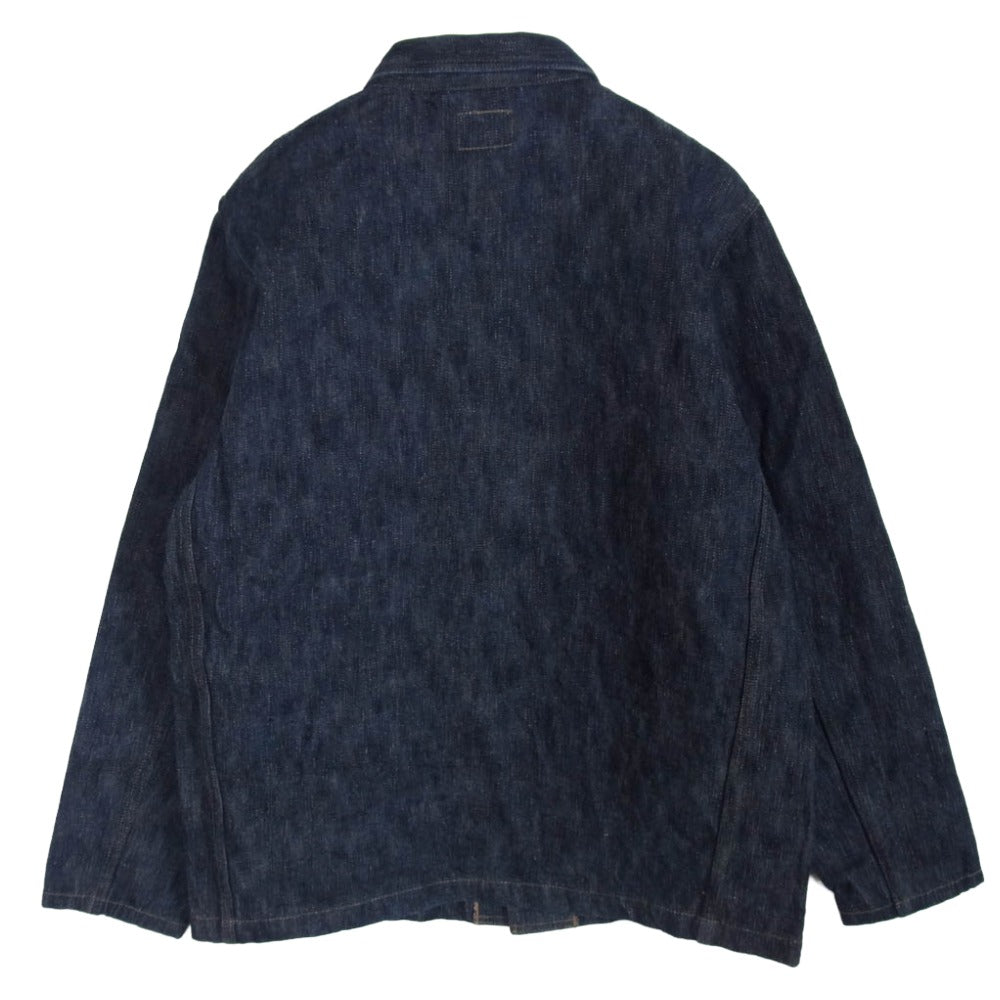 ONI DENIM 鬼デニム ONI-03502-鬼KASE Coveralls 16oz Natural Indigo ONI-KASE 枷 かせ 染め デニム ジャケット カバーオール インディゴブルー系 42【極上美品】【中古】