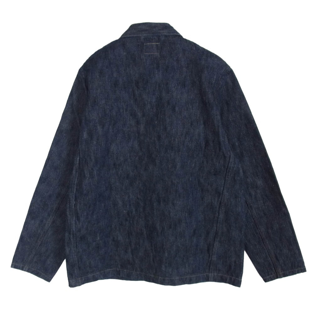 ONI DENIM 鬼デニム ONI-03502-鬼KASE Coveralls 16oz Natural Indigo ONI-KASE 枷 かせ 染め デニム ジャケット カバーオール インディゴブルー系 42【極上美品】【中古】
