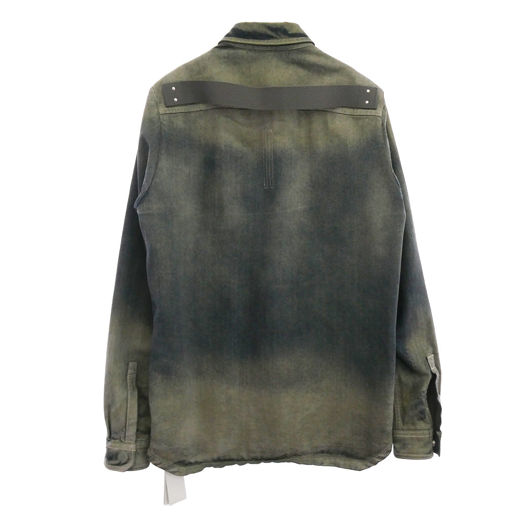 Rick Owens リックオウエンス 25AW RU02E1237-DKDEG FOGPOCKET OUTERSHIRT フォグポケット アウターシャツ デニム ジャケット ダークネイビー系 インディゴブルー系 38 48【美品】【中古】