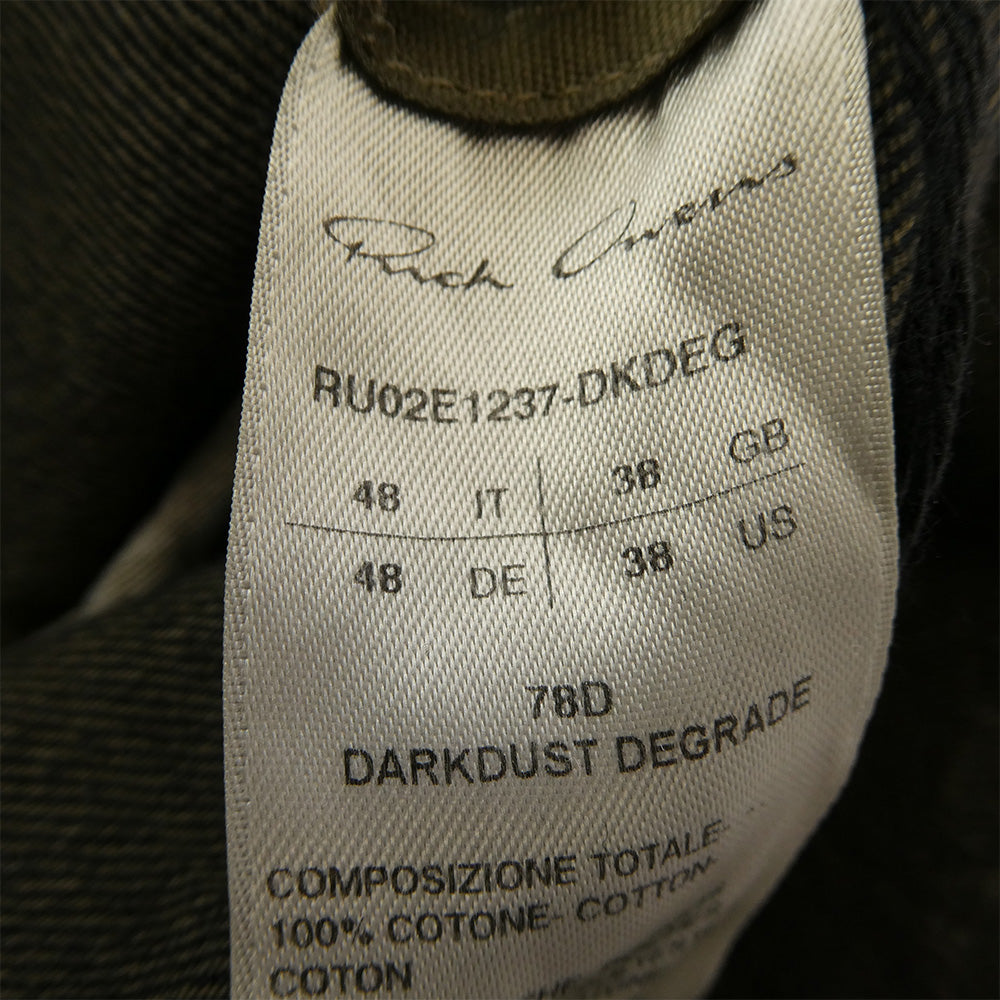 Rick Owens リックオウエンス 25AW RU02E1237-DKDEG FOGPOCKET OUTERSHIRT フォグポケット アウターシャツ デニム ジャケット ダークネイビー系 インディゴブルー系 38 48【美品】【中古】
