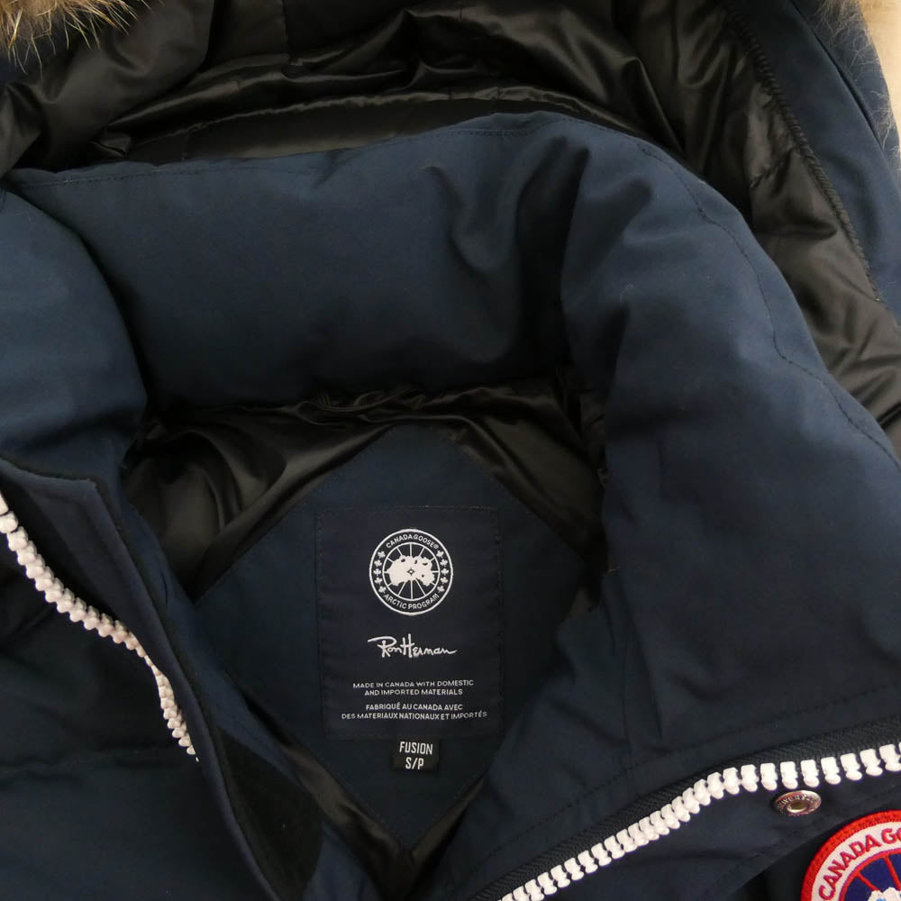 CANADA GOOSE カナダグース 4550MB MAITLAND PARKA メイトランド パーカ ダウン ジャケット ブラック系 XS【中古】