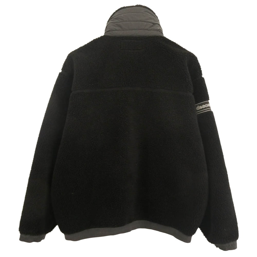 DESCENDANT ディセンダント 222ATDS-JKM02 MANCHOT FLEECE JACKET フルジップ フリース ボア ジャケット ブラック系 1【中古】