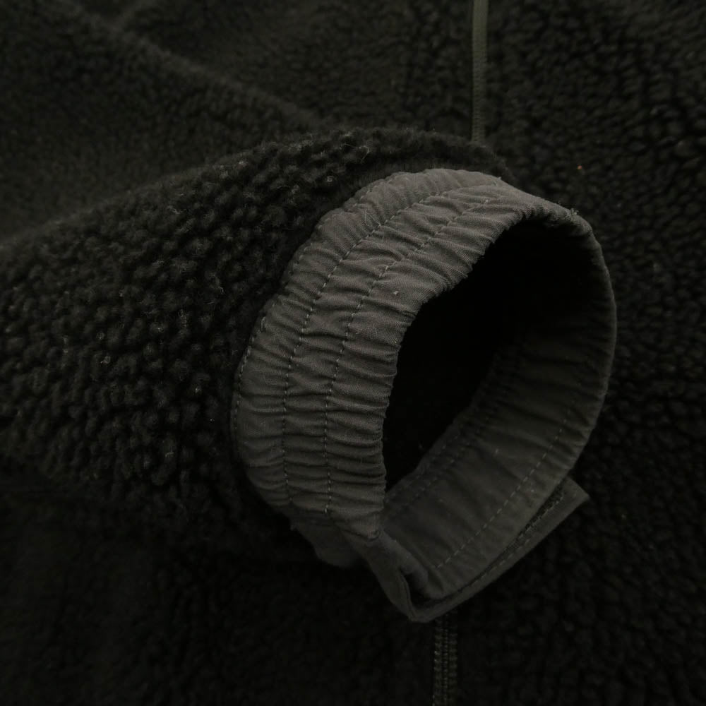 DESCENDANT ディセンダント 222ATDS-JKM02 MANCHOT FLEECE JACKET フルジップ フリース ボア ジャケット ブラック系 1【中古】