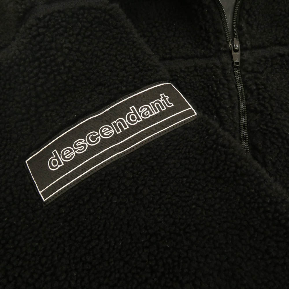 DESCENDANT ディセンダント 222ATDS-JKM02 MANCHOT FLEECE JACKET フルジップ フリース ボア ジャケット ブラック系 1【中古】