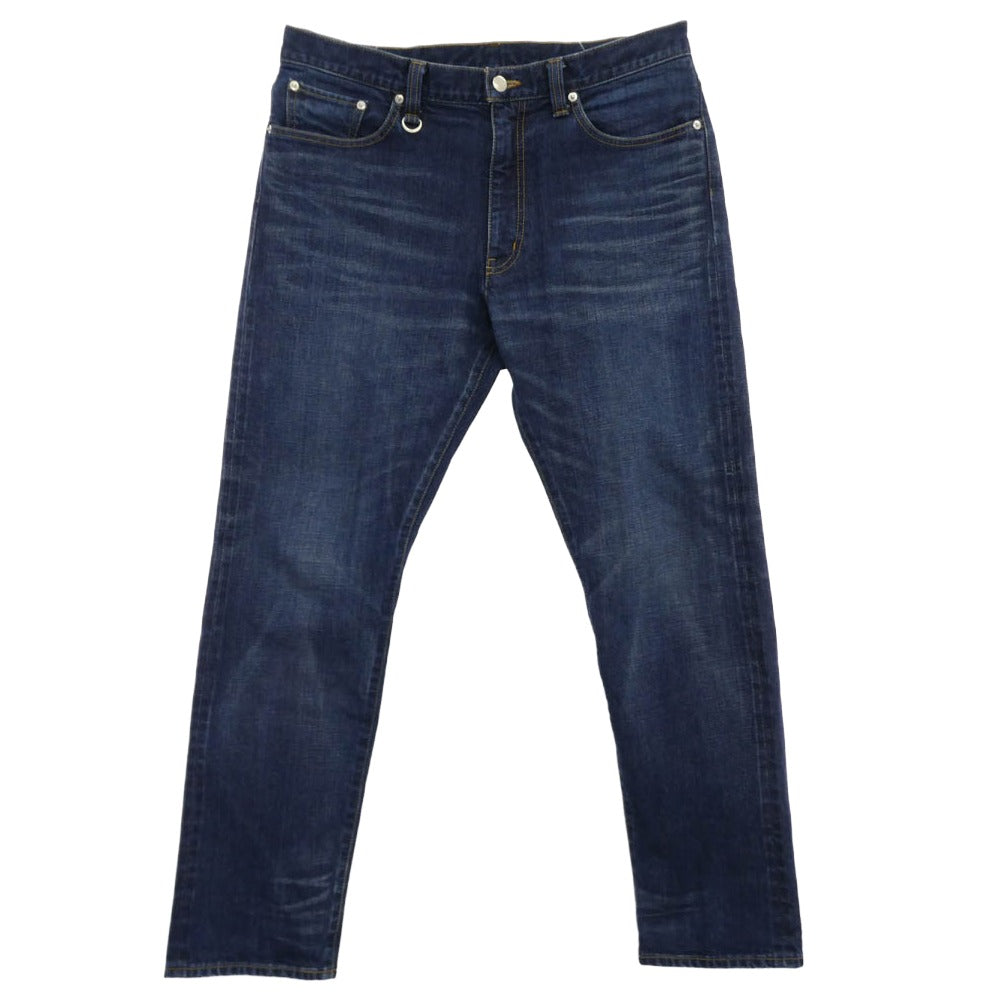 SOPHNET. ソフネット 24AW SOPH-242022 DAMAGED STRETCH DENIM TAPERED PANTS ダメージド ストレッチ テーパード デニム パンツ インディゴブルー系【中古】