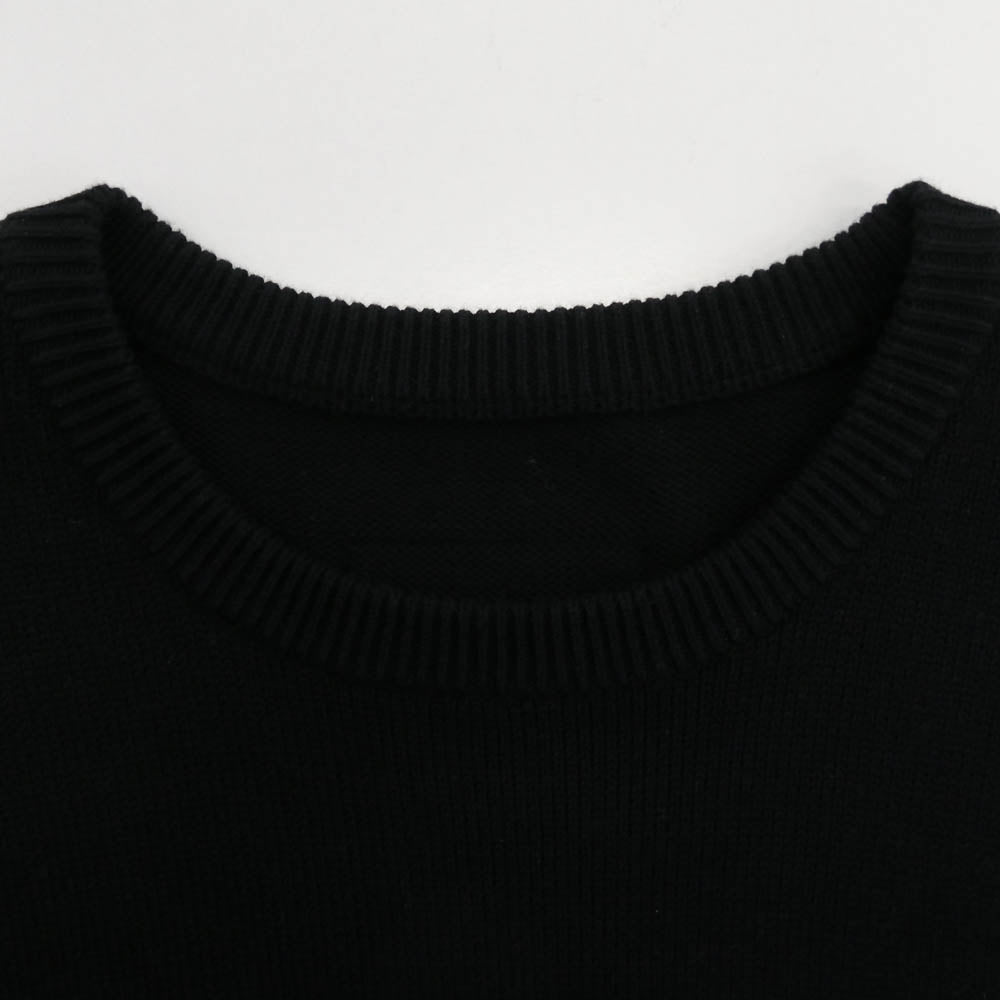 F.C.R.B. エフシーアールビー 24AW FCRB-240088 Authentic sleeve logo sweater オーセンティック スリーブロゴ セーター ブラック系 L【美品】【中古】