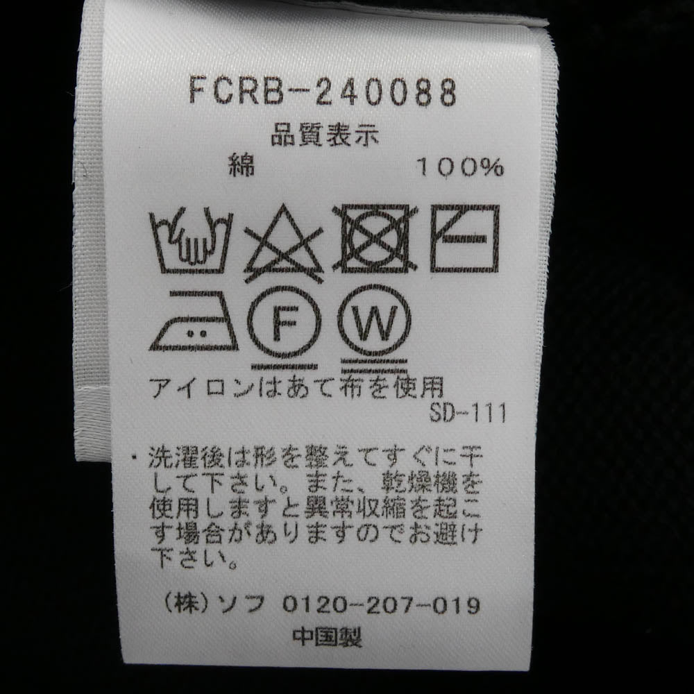 F.C.R.B. エフシーアールビー 24AW FCRB-240088 Authentic sleeve logo sweater オーセンティック スリーブロゴ セーター ブラック系 L【美品】【中古】