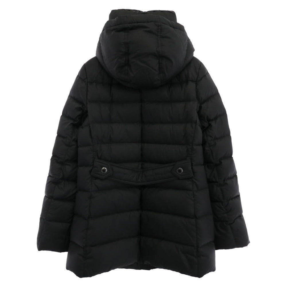 BURBERRY LONDON バーバリー ロンドン B1C10-853-10 フード着脱可 メガノバチェック ダウンコート ジャケット ブラック系 36【中古】