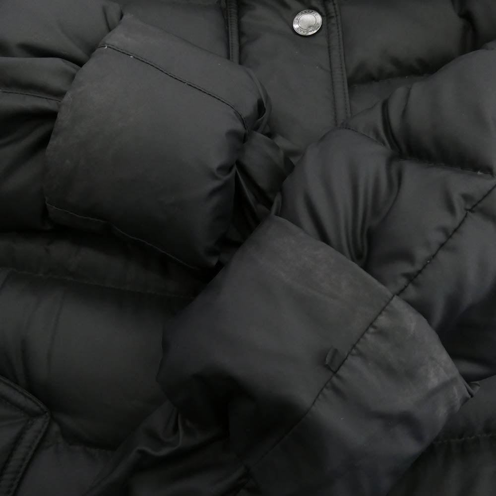BURBERRY LONDON バーバリー ロンドン B1C10-853-10 フード着脱可 メガノバチェック ダウンコート ジャケット ブラック系 36【中古】