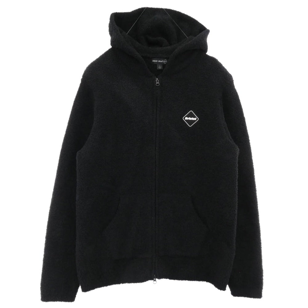 F.C.R.B. エフシーアールビー 23SS SZMCC21931 × BAREFOOT DREAMS ベアフット ドリームス パイル ジップアップ フーディ パーカー ブラック系 L【中古】