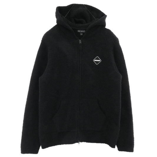 F.C.R.B. エフシーアールビー 23SS SZMCC21931 × BAREFOOT DREAMS ベアフット ドリームス パイル ジップアップ フーディ パーカー ブラック系 L【中古】