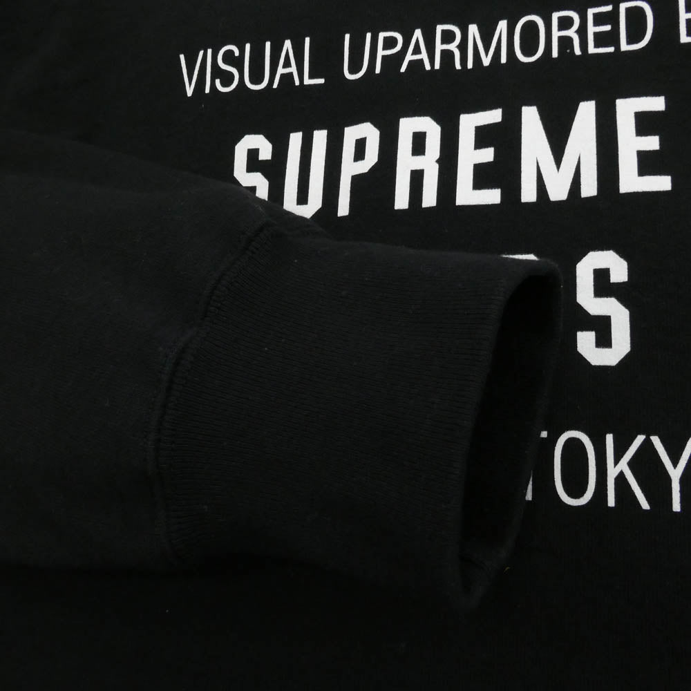 Supreme シュプリーム 21AW x WTAPS Crewneck Sweat ダブルタップス クルーネック ロゴ スウェット ブラック系 M【中古】