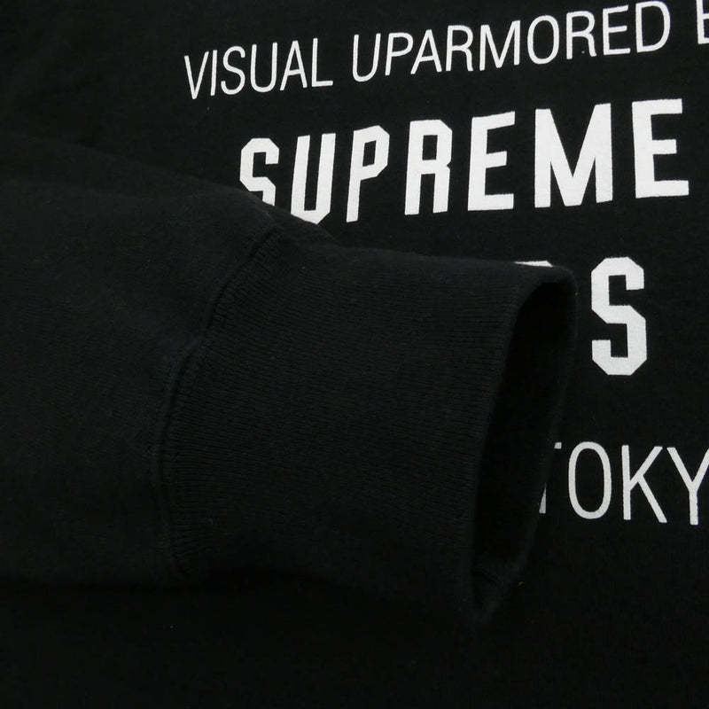 WTAPS Supreme CREWNECK スウェットブラック Supreme WTAPS Crewneck Black Mサイズ SUPREME WTAPS Crewneck M