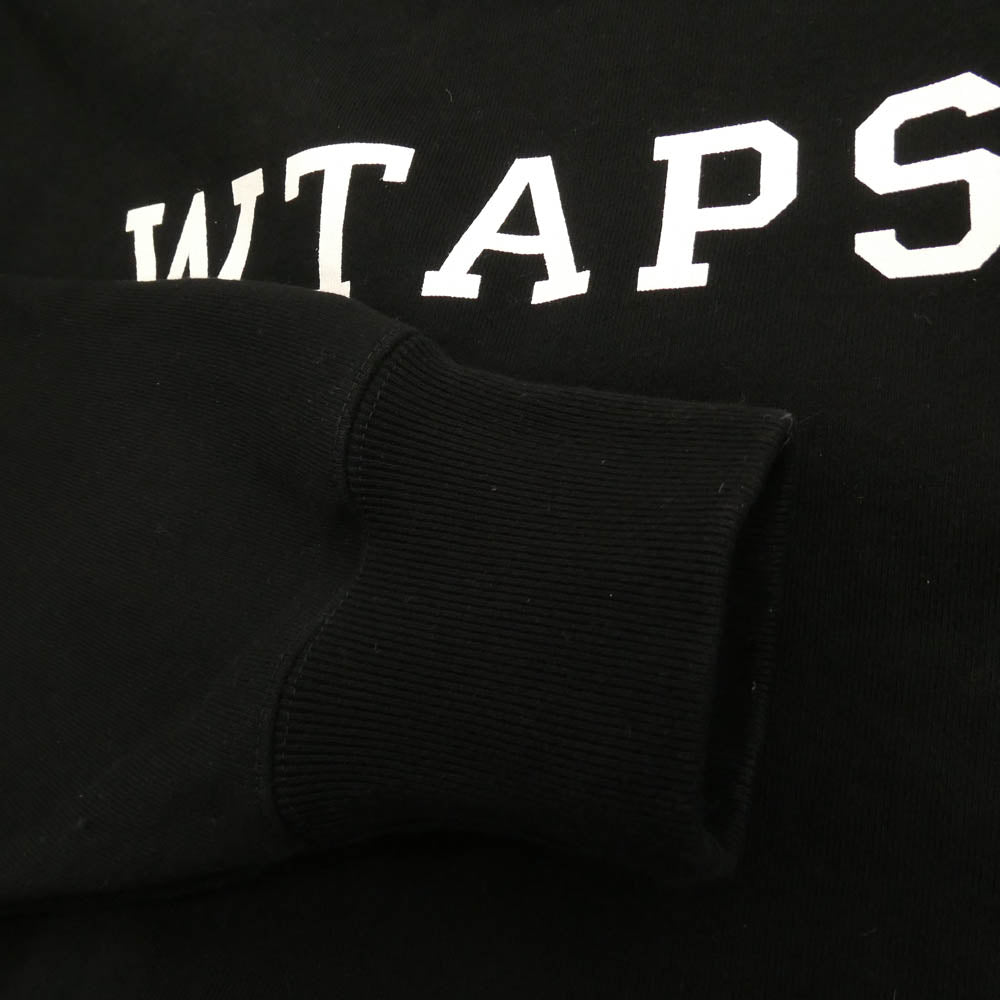 WTAPS ダブルタップス 25SS 251ATDT-CSM03 ACADEMY SWEATER COTTON アカデミー セーター コットン スウェット ブラック ブラック系 3【美品】【中古】