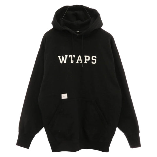 WTAPS ダブルタップス 25SS 251ATDT-CSM04 ACADEMY HOODY COTTON アカデミー フーディー コットン パーカー ブラック ブラック系 3【美品】【中古】