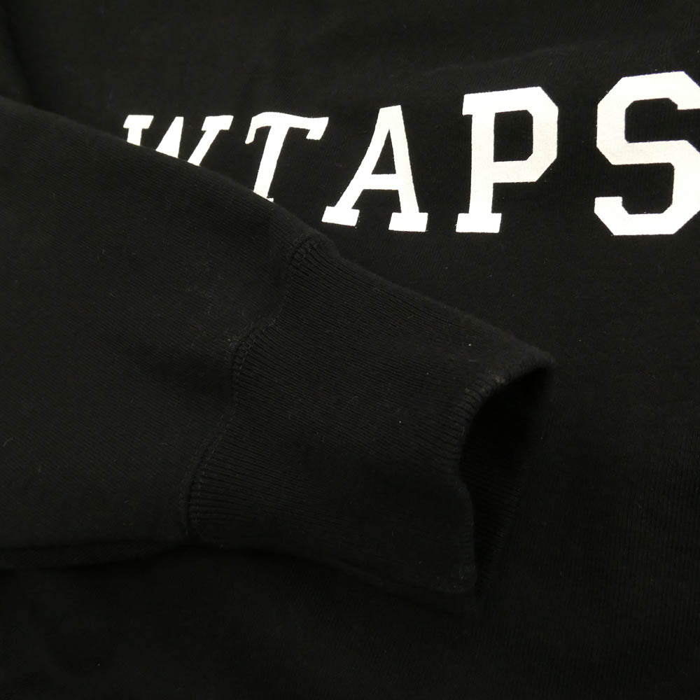 WTAPS ダブルタップス 25SS 251ATDT-CSM04 ACADEMY HOODY COTTON アカデミー フーディー コットン パーカー ブラック ブラック系 3【美品】【中古】