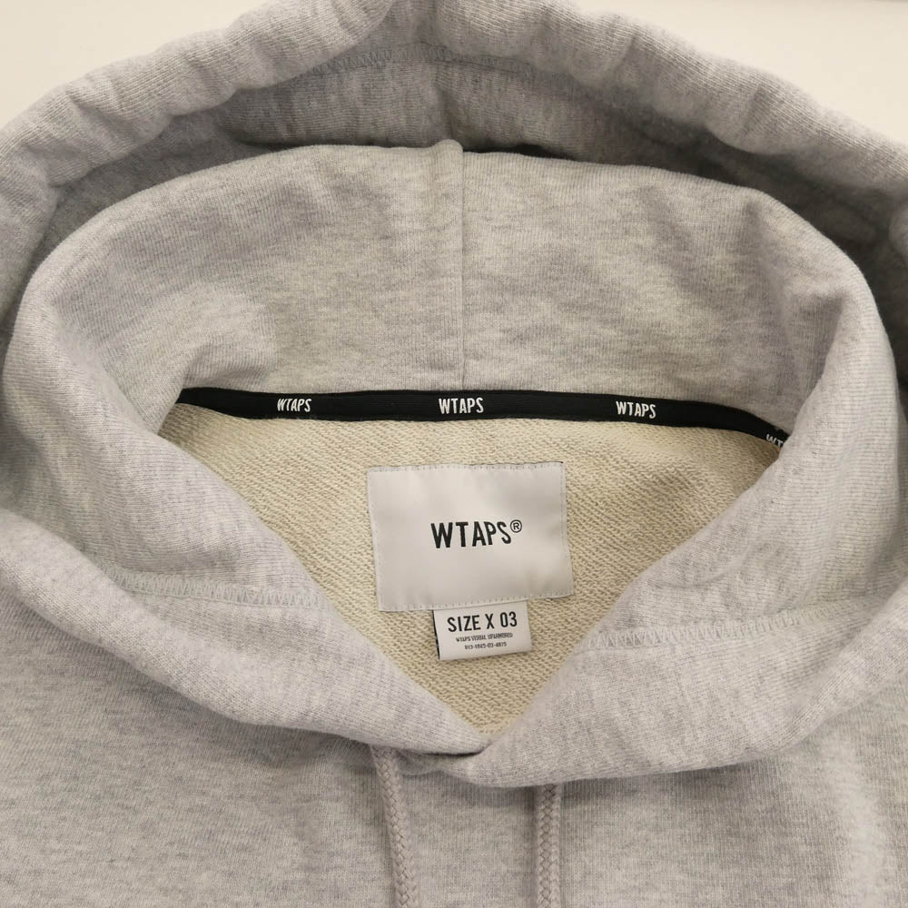 WTAPS ダブルタップス 25SS 251ATDT-CSM04 ACADEMY HOODY COTTON アカデミー フーディー コットン パーカー グレー グレー系 3【美品】【中古】
