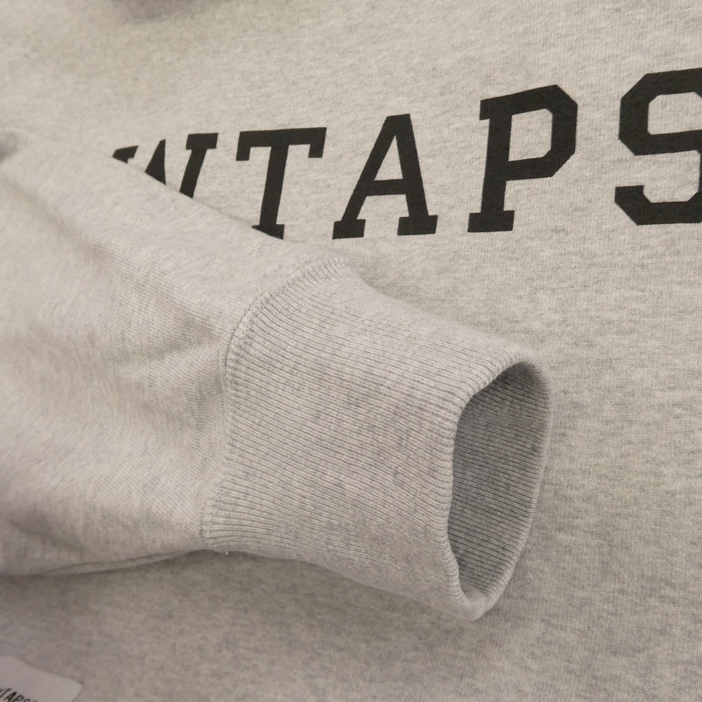WTAPS ダブルタップス 25SS 251ATDT-CSM04 ACADEMY HOODY COTTON アカデミー フーディー コットン パーカー グレー グレー系 3【美品】【中古】