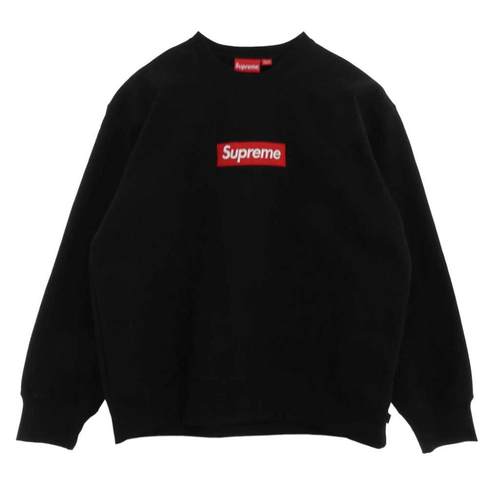 Supreme シュプリーム 22AW Box Logo Crewneck Sweat shirt ボックス ロゴ クルーネック スウェット シャツ ブラック ブラック系 L【美品】【中古】