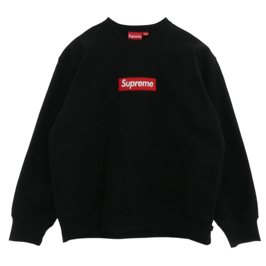 Supreme シュプリーム 22AW Box Logo Crewneck Sweat shirt ボックス ロゴ クルーネック スウェット シャツ ブラック ブラック系 L【美品】【中古】
