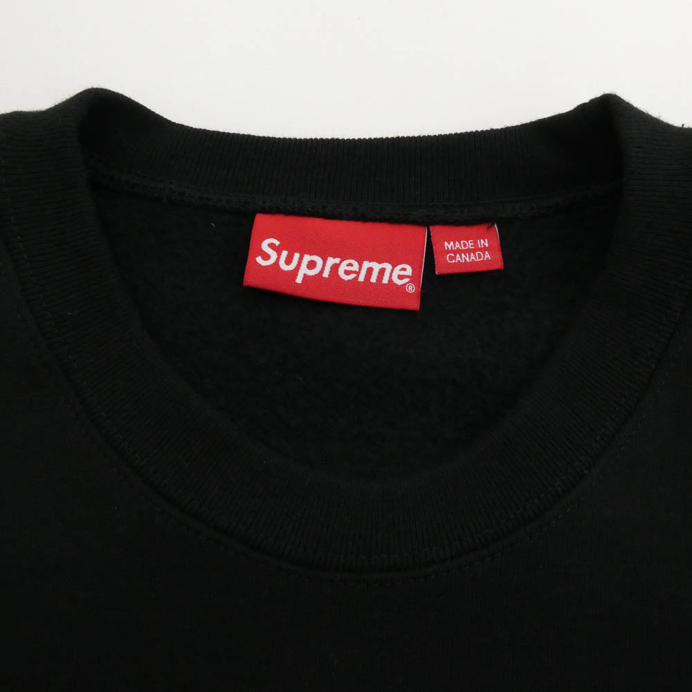 Supreme シュプリーム 22AW Box Logo Crewneck Sweat shirt ボックス ロゴ クルーネック スウェット シャツ ブラック ブラック系 L【美品】【中古】