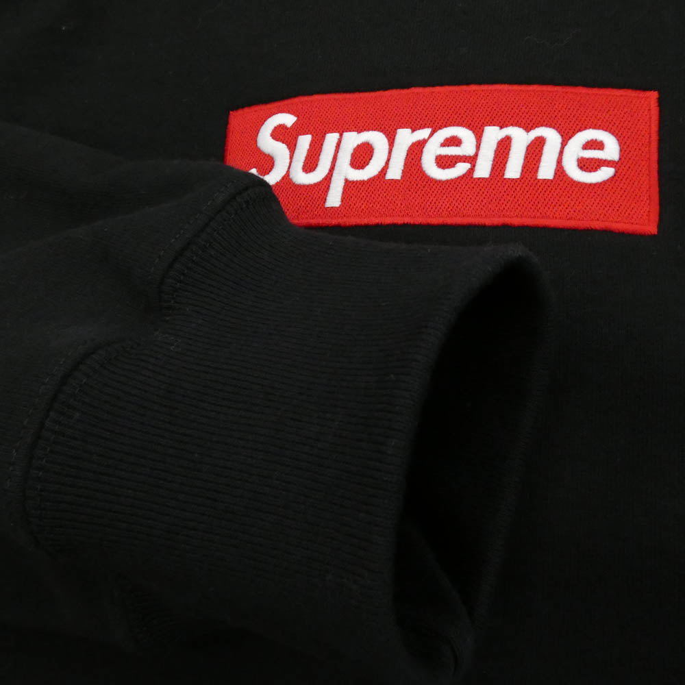 Supreme シュプリーム 22AW Box Logo Crewneck Sweat shirt ボックス ロゴ クルーネック スウェット シャツ ブラック ブラック系 L【美品】【中古】
