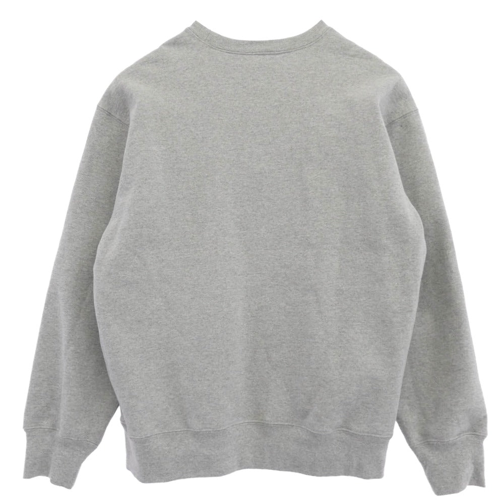 Supreme シュプリーム 22AW Box Logo Crewneck Sweat shirt ボックス ロゴ クルーネック スウェット シャツ ヘザーグレー グレー系 L【美品】【中古】