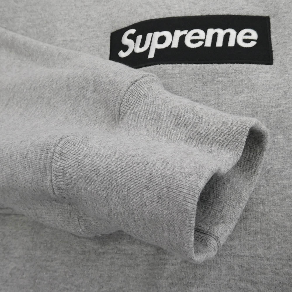 Supreme シュプリーム 22AW Box Logo Crewneck Sweat shirt ボックス ロゴ クルーネック スウェット シャツ ヘザーグレー グレー系 L【美品】【中古】