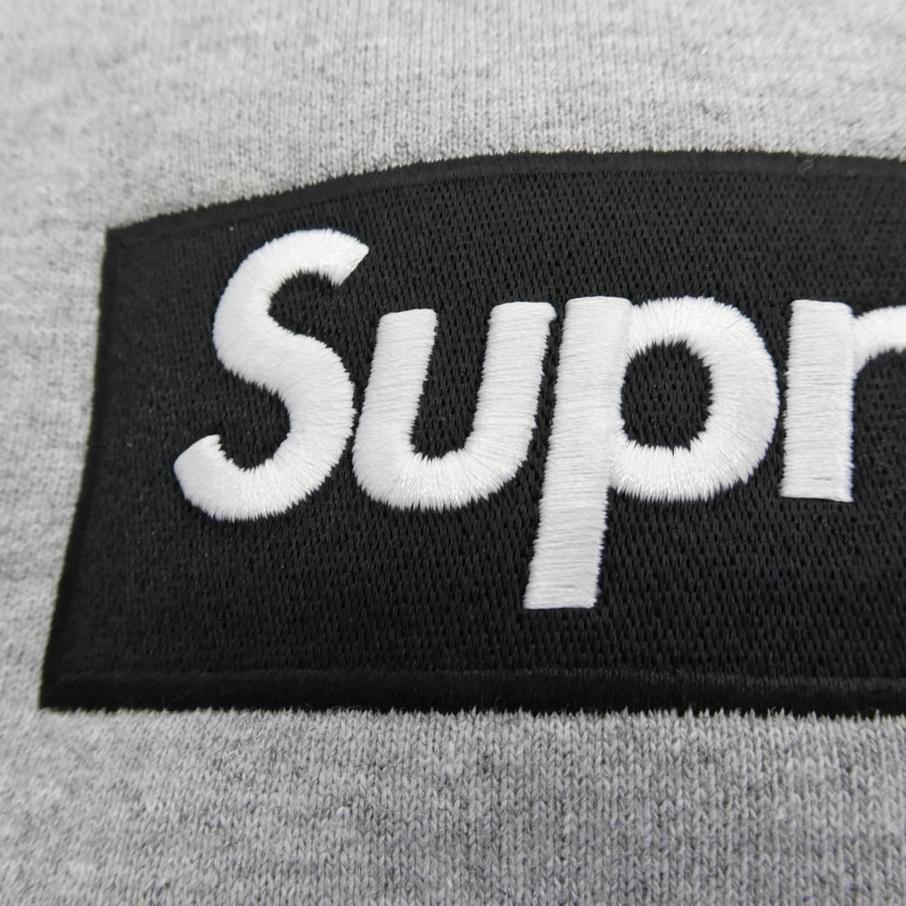 Supreme シュプリーム 22AW Box Logo Crewneck Sweat shirt ボックス ロゴ クルーネック スウェット シャツ ヘザーグレー グレー系 L【美品】【中古】