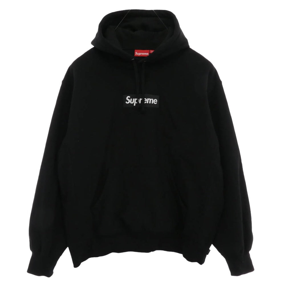 Supreme シュプリーム 23AW Box Logo Hooded Sweat shirt ボックス ロゴ フーデット スウェット シャツ パーカー ブラック系 L【美品】【中古】