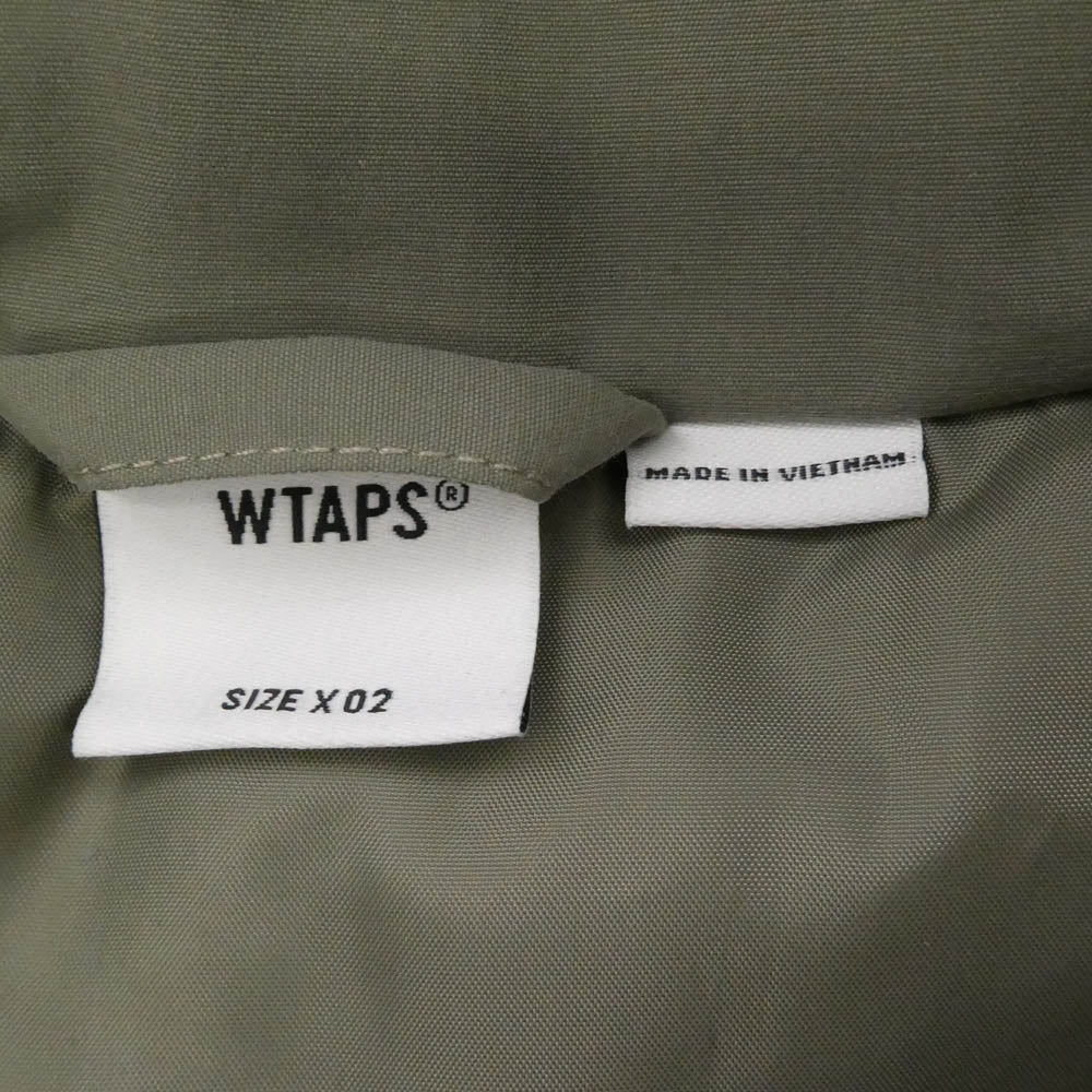 WTAPS ダブルタップス 22AW x VAULT BY VANS ALPS JACKET NYLON TUSSAH 2LAYER ボルト バイ バンズ アルプス ジャケット ナイロン タッサー ツーレイヤー カーキ系 2【美品】【中古】