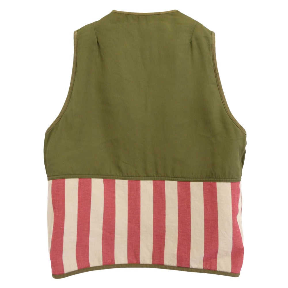 VISVIM ビズビム 20SS 0120105013025 IRIS LINER VEST リバーシブル アイリス ライナー ベスト カーキ系 3【中古】