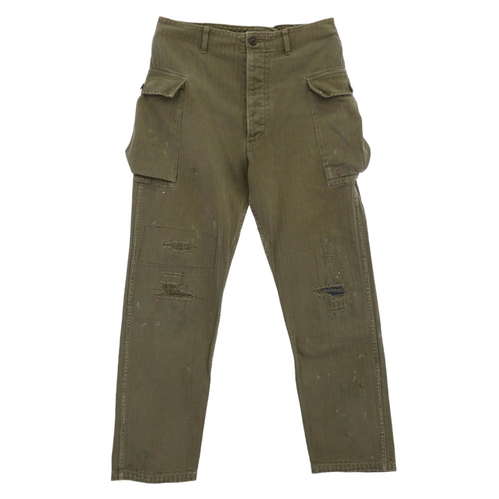 VISVIM ビズビム 118105008010 0118105008010 VETERANS PANTS CRASH ベテランズ クラッシュ カーゴ パンツ カーキ系 2【中古】