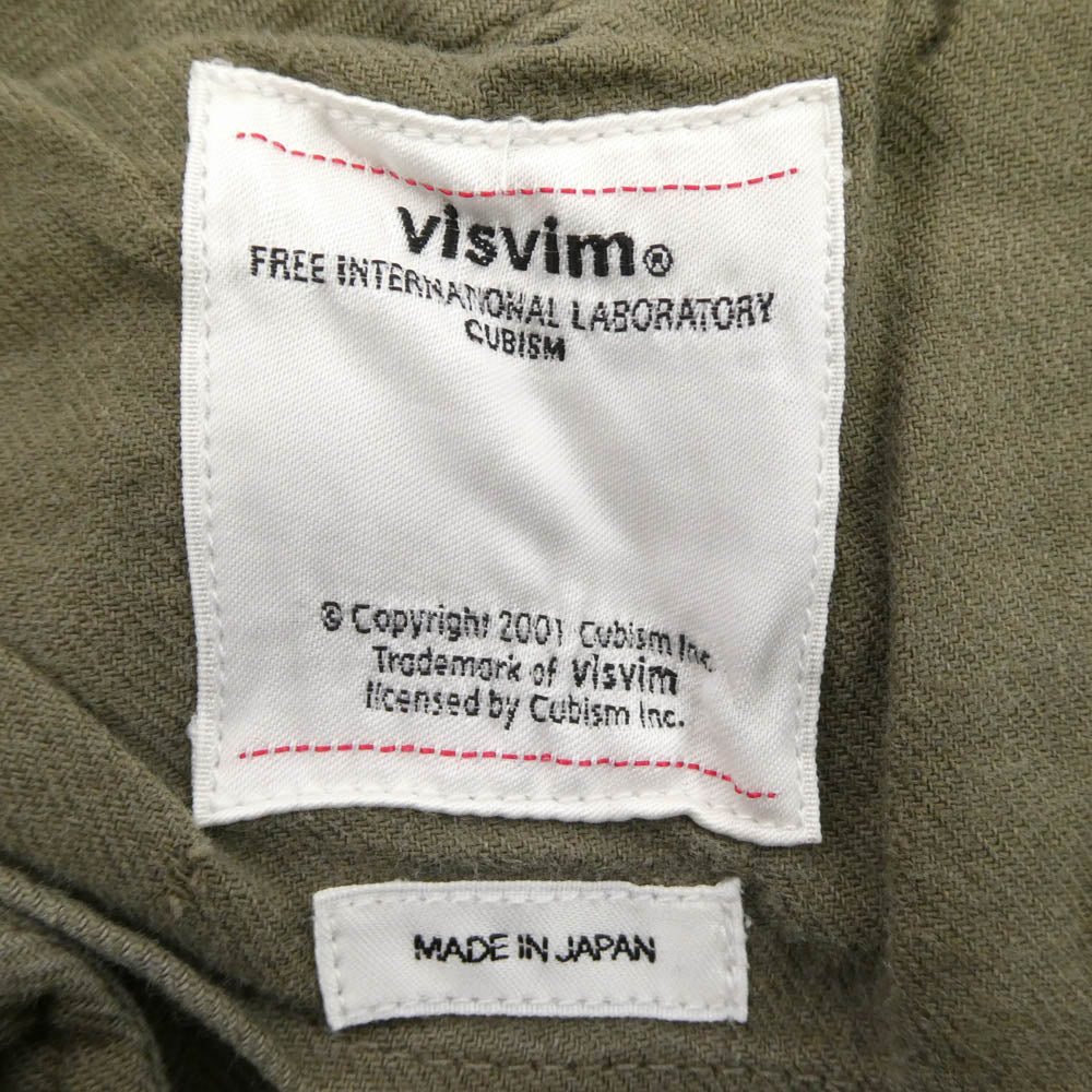 VISVIM ビズビム 118105008010 0118105008010 VETERANS PANTS CRASH ベテランズ クラッシュ カーゴ パンツ カーキ系 2【中古】