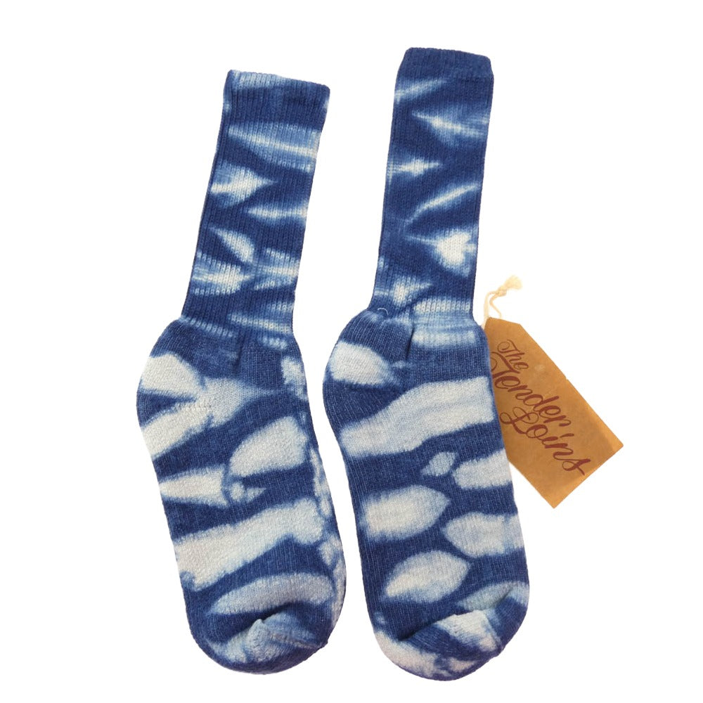 TENDERLOIN テンダーロイン LITMUS SOX TIE DYE タイダイ ソックス 靴下 ネイビー系 表記なし【新古品】【未使用】【中古】